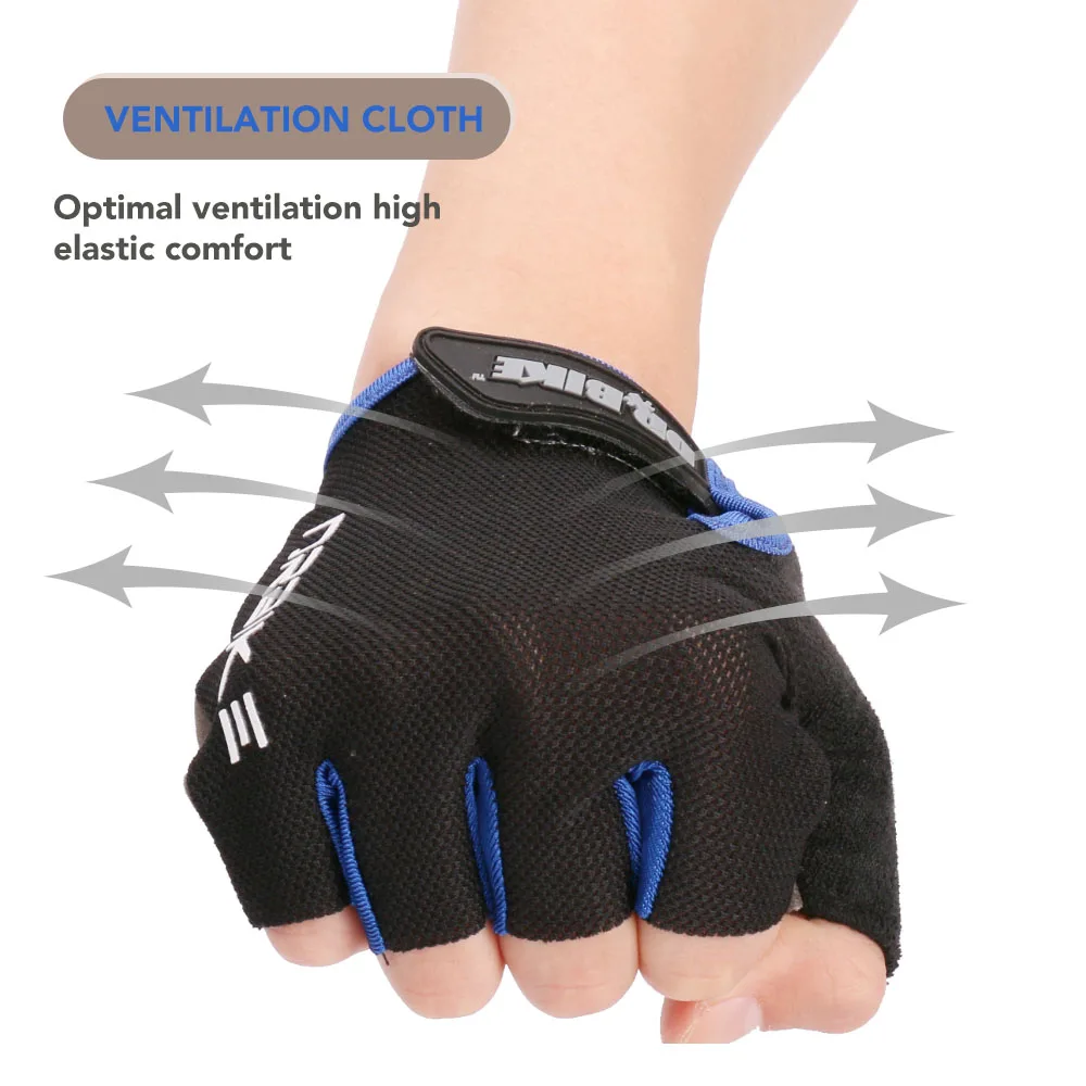 Half Finger Cycling Bike Gloves with Absorbing Sweat Design for Men and Women Bicycle Riding Outdoor Sports Accessories Half Finger Cycling Bike Gloves with Absorbing Sweat Design for Men and Women Bicycle Riding Outdoor Sports Accessories