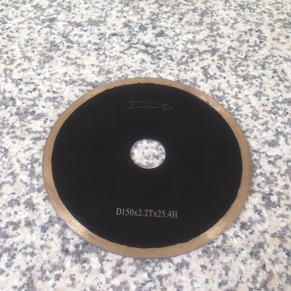 Алмазная пила 6 дюймов для мозаичной фарфоровой плитки непрерывного типа режущий