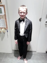2017 Boys suits for weddings Kids Prom Suits Black White Wedding Suits for Boys Tuxedo Children