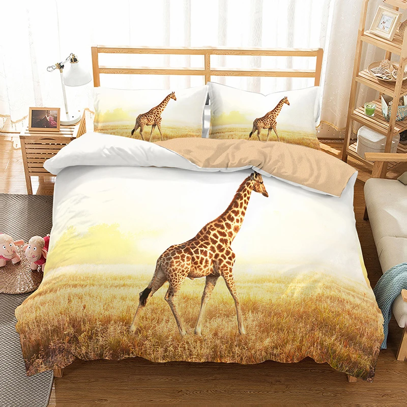 

3D animals Printed Bedding Set Duvet Cover Comforter Bedding Sets 13 Size US AU GB Comforters Bedclothes Bed Linen bed set