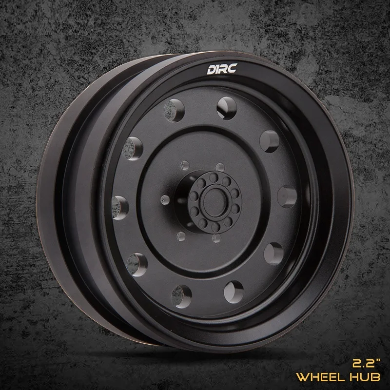 

4PCS CNC Machining Alloy Metal 2.2inch Wheel Hub For 1/10 Rc Rock Crawler Traxxas Trx4 Axial Scx10 90046 ford bronco