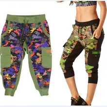 Новое поступление, женские танцевальные спортивные стильные Капри, штаны-шаровары для бега, штаны-капри, P610