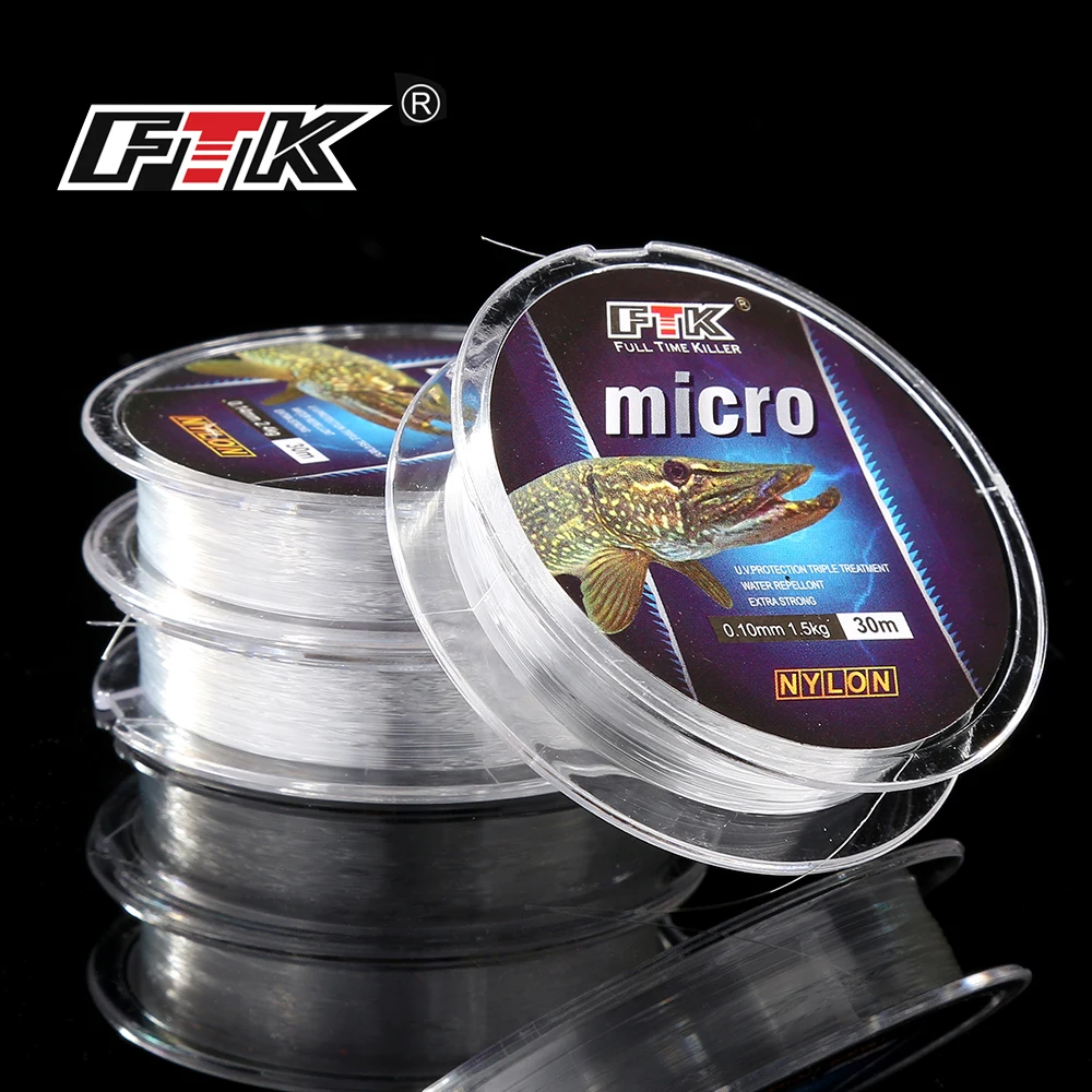 Леска для подледной рыбалки 30 м 2 9 1 3 фунтов 5 7 0 08 кг|nylon line|fishing linenylon fishing line |