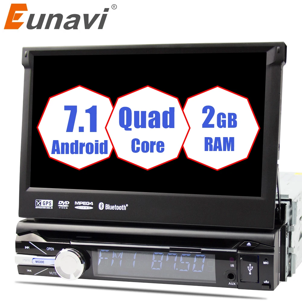 Eunavi 7'' Universal Single 1 din Android 7.1 Quad Core Car DVD player Stereo GPS Navi Wifi BT Radio 2GB RAM Steering wheel RDS Eunavi 7'' Universal Single 1 din Android 7.1 Quad Core Car DVD player Stereo GPS Navi Wifi BT Radio 2GB RAM Steering wheel RDS