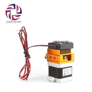 

JIWEINIAO 12V Upgrade MK9 Extruder For Makerbot 3D Printer0.4mm Nozzle 100K Thermistor 1.75mm Filamnet Tube Cooling Fan Full Kit