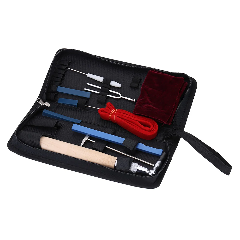 10pcs Piano Tuning Kit Tools Set Wrench Hammer with Case