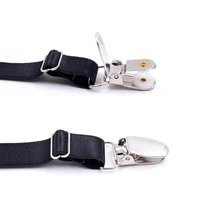 Новинка, мужская рубашка с подвязками, Нескользящие эластичные регулируемые подвязки