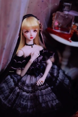 Одежда для кукол для 1/4 1/3 bjd, Одежда для кукол, черное платье для торта, красивые платья на заказ