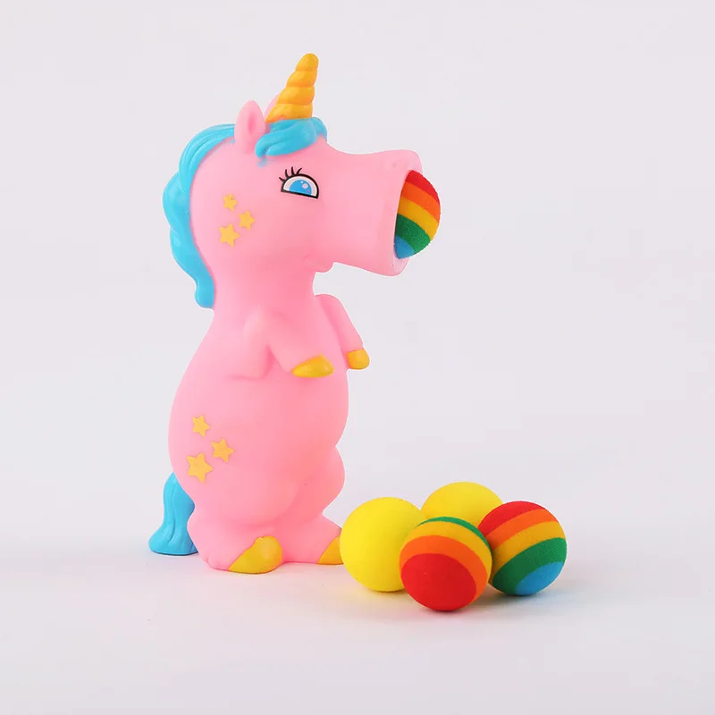 Дадаизма с надписью «Unicorns вентиляционный мяч сжатие приколы, розыгрышки игрушки анти-стресс мяч забавная игрушка-Антистресс игрушка забавные мультипликационные животные - Цвет: Pink