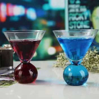 

Small color juice Martini Cup crystal glass red wine goblet glass transparent champagne cocktail