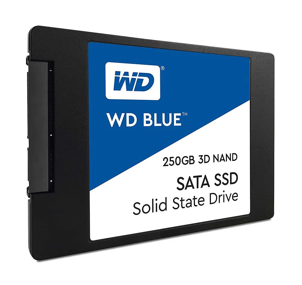 Western Digital WD Blue SSD interne твердотельный накопитель Dur 250 ГБ SATA 6 Гбит/с 2," WDS250G2B0A 3D NAND 250 ГБ