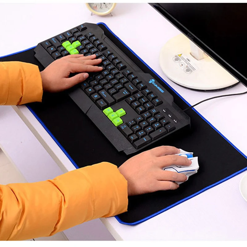  Large Gaming Mouse Pad Locking Edge Natural Rubber No-Slip PC Laptop Computer Mouse pad for LOL CSG