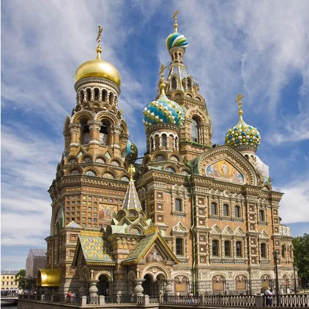

DIY 5D diamond Painting Russia Castle gift diamond embroidery Cross Stitch mosaic diamonds wall stickers home decor H1344