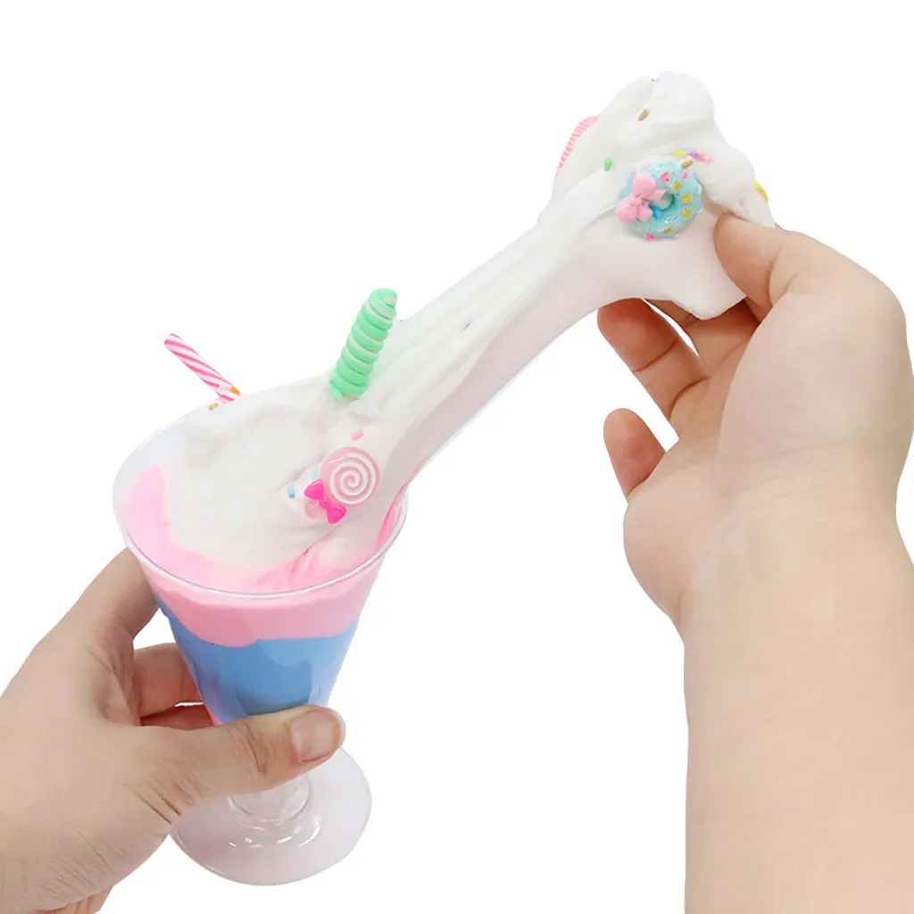 Fluffy mucus foam ball clay ice cream slice clay can be mucus putty scented pressure kids mud plasticine plasticine toys 5.31