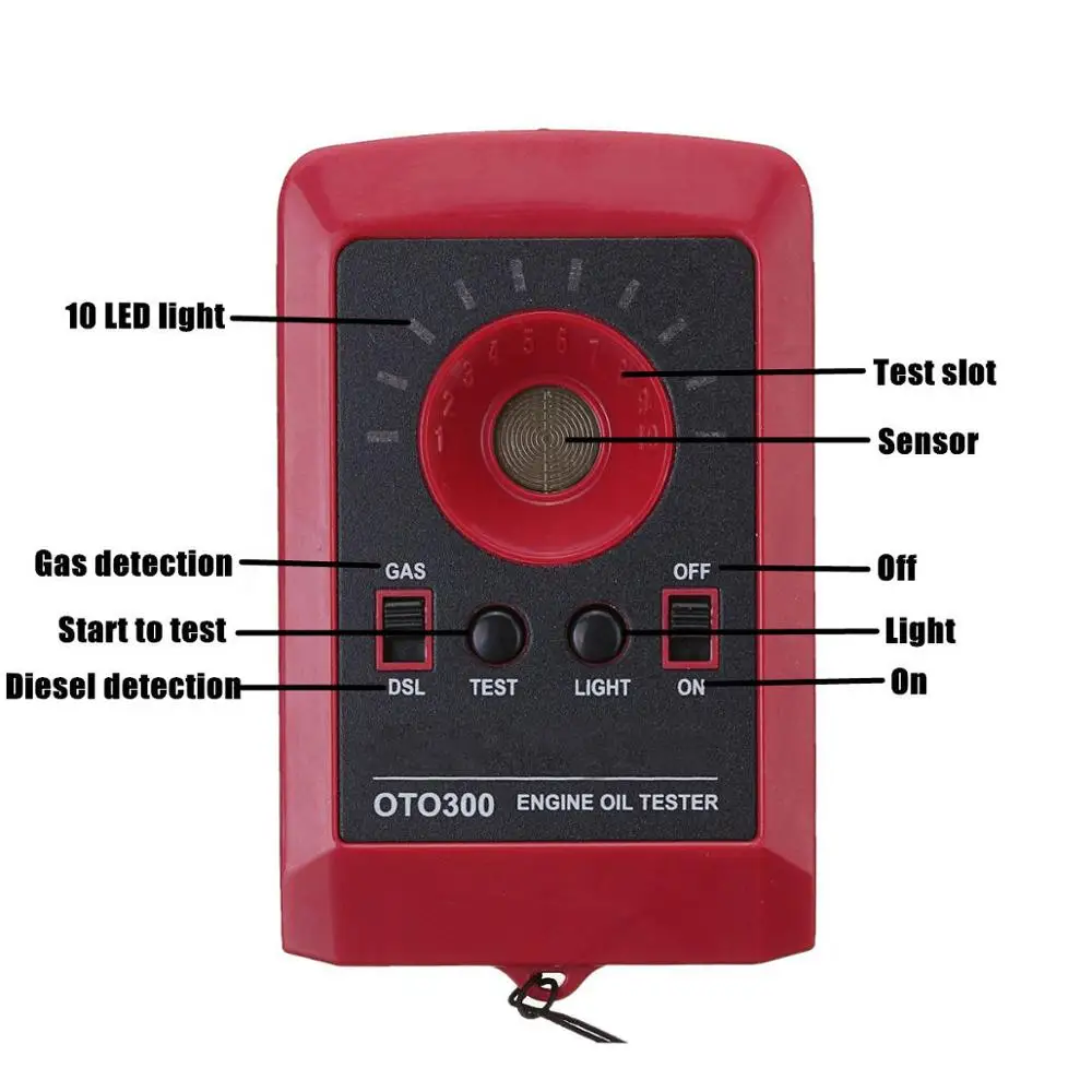 OTO300 моторного масла тестер для грузовых автомобилей тракторы лодки косилки квадроциклы Мотоциклы любой газ Дизельный четырехтактный двигатель