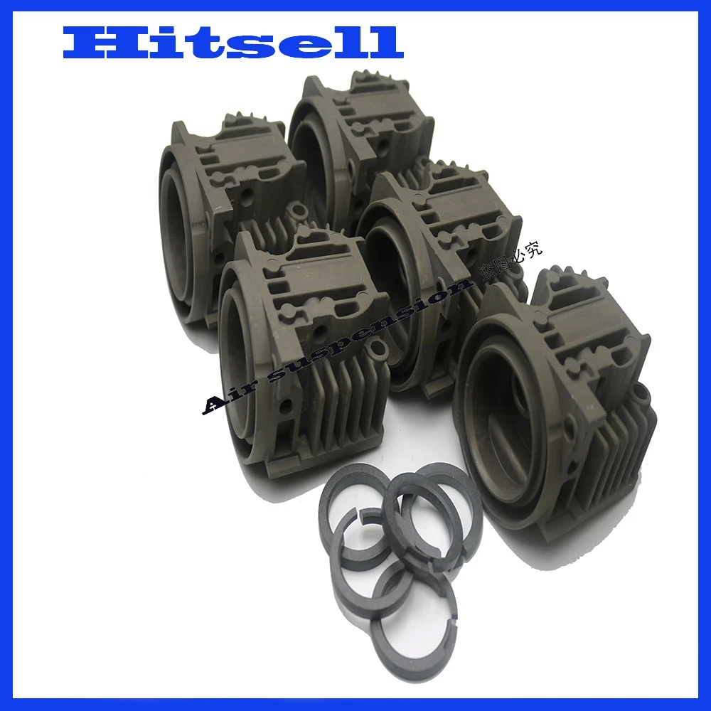 Air Suspension Pump Cylinder Head With Piston Ring Repair Kits For X5 E53 A6 Q7 Touareg LR RangeRover L322 4L0698007A