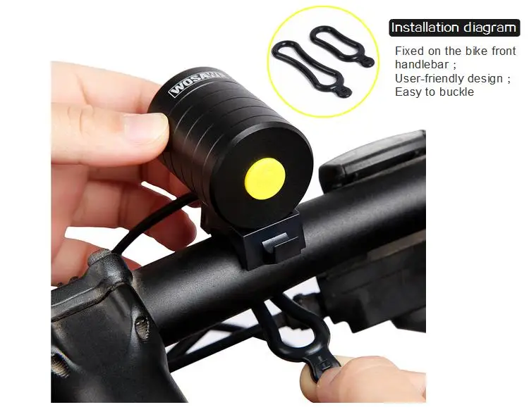 Cheap WOSAWE LED Bicycle Light Lamp 1200 Lumen CREE XMK T6 Waterproof USB MTB Bicycle Front Light Flashlight Bike Accessories 6 Cheap WOSAWE LED Bicycle Light Lamp 1200 Lumen CREE XMK T6 Waterproof USB MTB Bicycle Front Light Flashlight Bike Accessories 6