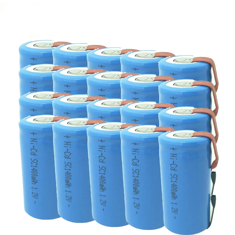 Перезаряжаемый аккумулятор SC 1,2 V SC1400mAh Cell Subc Batteria для power Bank Аккумулятор SC 20 в комплекте