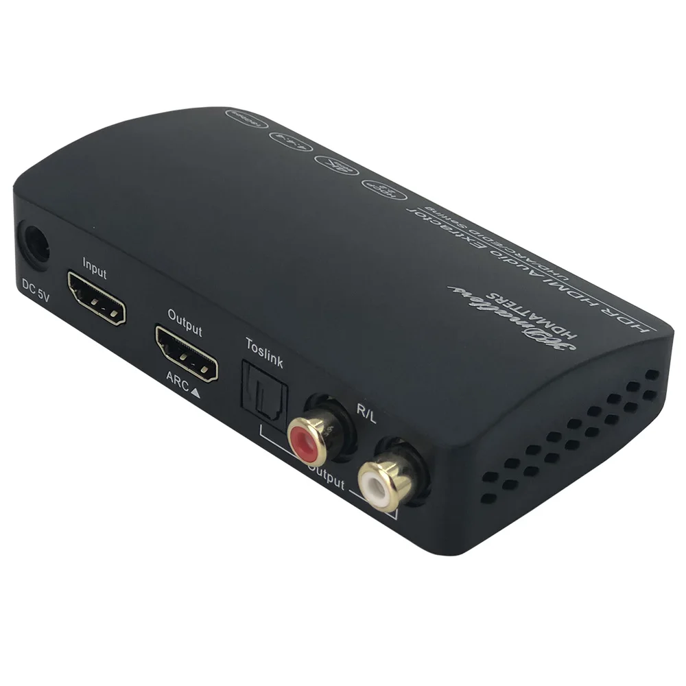UHD HDMI 2 0 аудио экстрактор сплиттер to Toslink 5.1CH Аудио конвертер 4K 60 Гц HDCP HDR для PS4