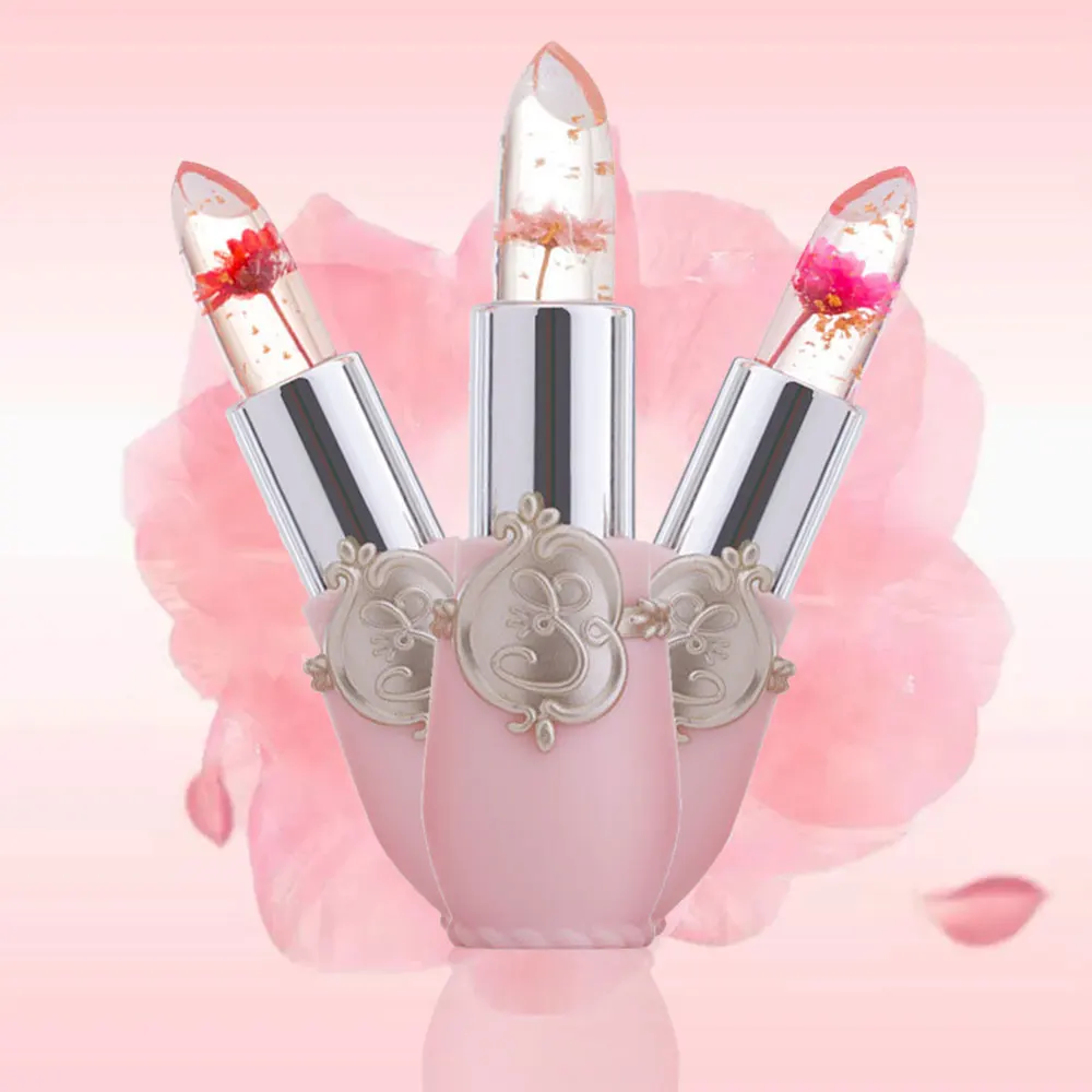 

Flower Lipstick Color Jelly Transparent Magic Changing Lip Temperature Change Lipstick Makeup Accessories Beauty Cosmetic