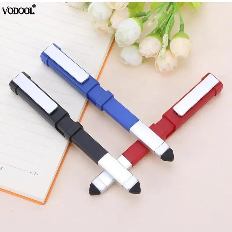 

4 in 1 Multifunction Mobile Phone Stand Holder Bracket Stand Holder Student Stylus Capacitor Pen Touch Tool School Writing Pen