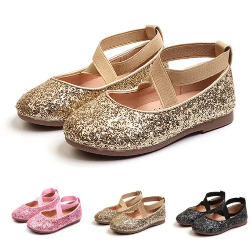 

Princess Party Baby Dance Birthday Wedding Casual Shoes Children Shoes Girls Pu Leather Sneaker Kids Glitter Dance Shoes