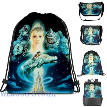 

Funny graphic print shoulder Bags women The Neverending Story Single shoulder backpack travel for men Gym Bag