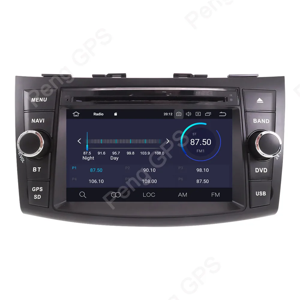 Perfect Android 9.0 Car 2 Din Radio for SUZUKI SWIFT 2011-2016 GPS Navigation CD DVD Player IPS Screen 1024*600 HIFI Music Headunit 4
