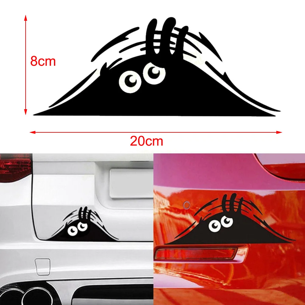 Новые Стикеры для автомобиля забавные креативные 3d наклейки с большими глазами