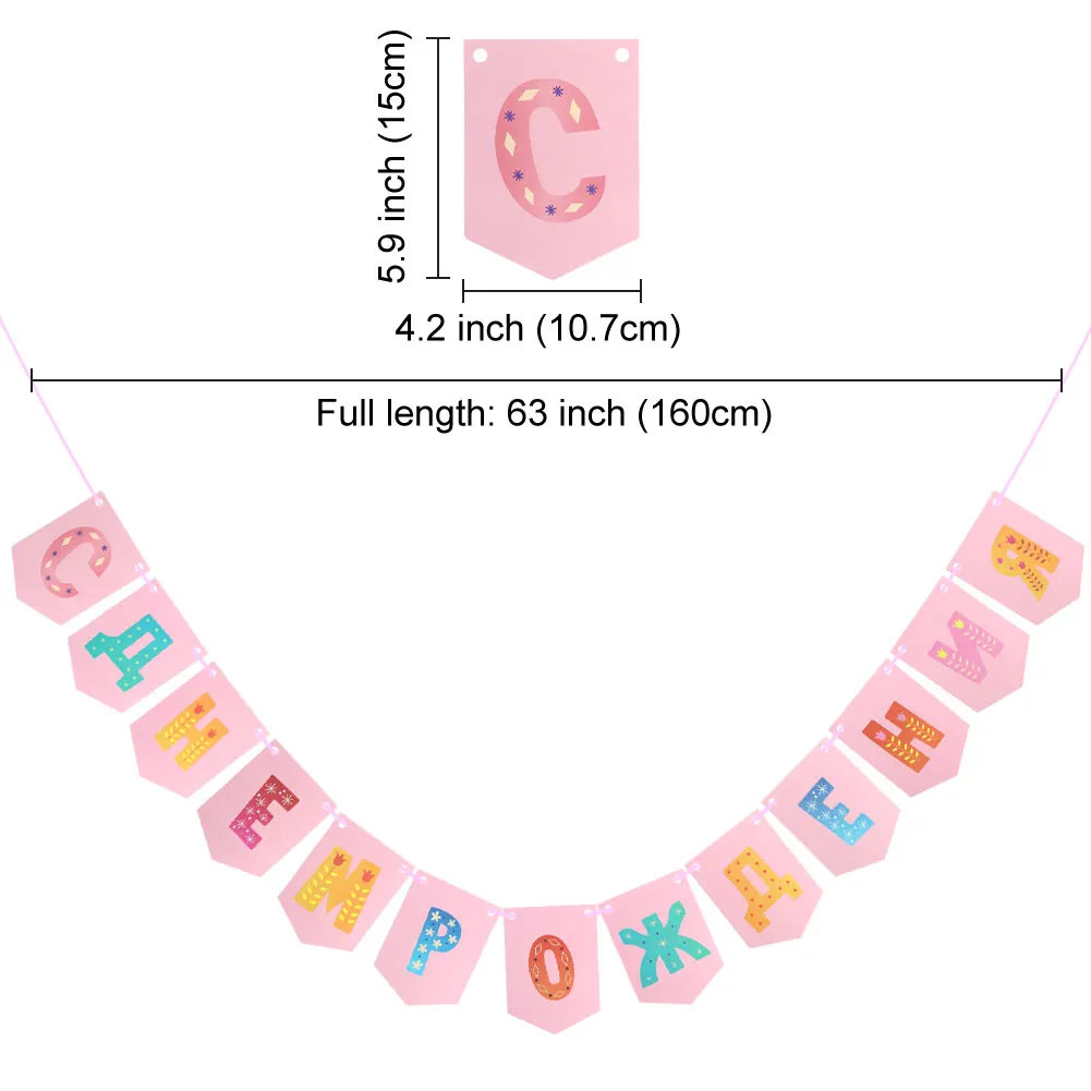 OurWarm русский язык с днем рождения баннер флажок на день рождения декоративные розовые баннеры для дня рождения для мальчиков и девочек вечерние украшения