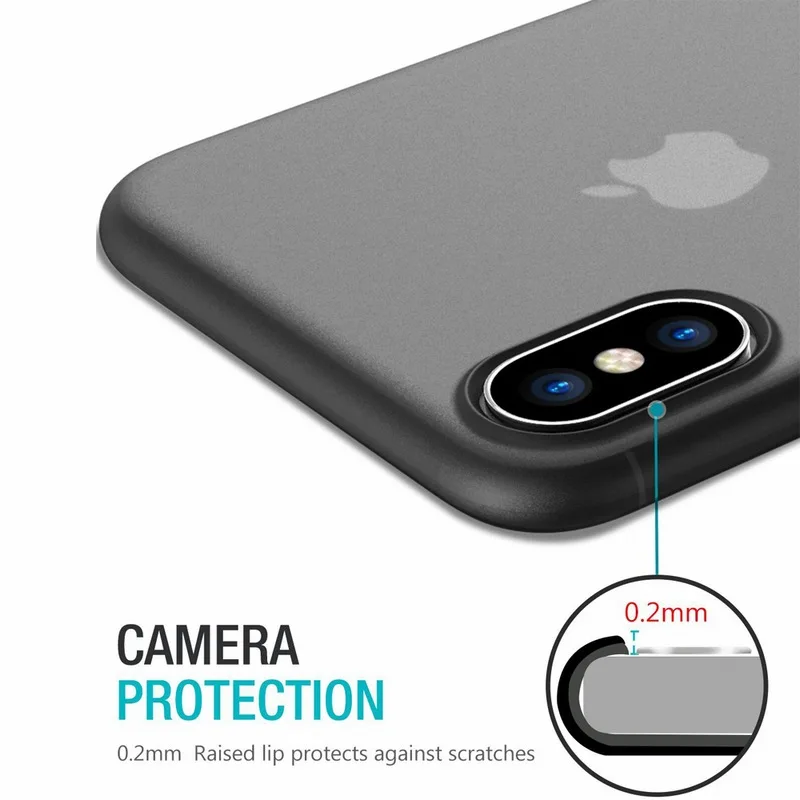 Portefeuille for iPhone X Case PP Ultra Thin Protect Hard Case for iPhone 10 8 Plus 7 6 6S 5 5S se Matte Slim Cover Cases Coque (4)