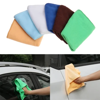 

10pcs 30*30cm Microfiber Car Cleaning Towel Detailing Polishing Scrubing Waxing Dish Cloth Household Kitchen Dinning Cleaning