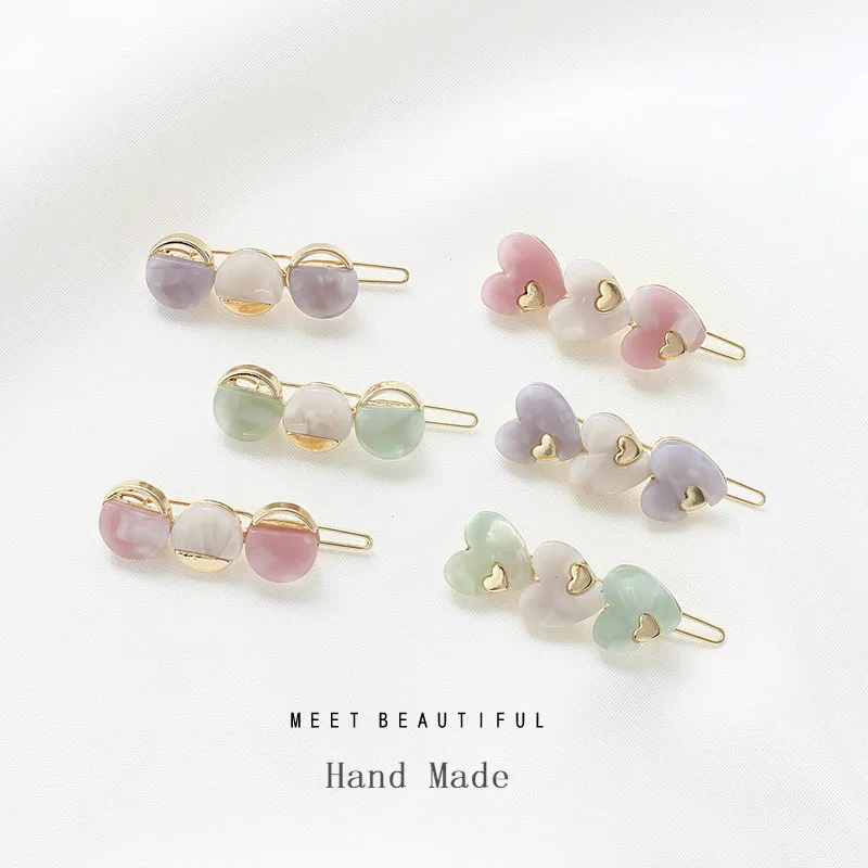 

Fashion Geometric Hair Clip Cute Hair Barrette Stick Vintage Hairpin Hair Claw Korean Bride Hair Accessories for Women Girl