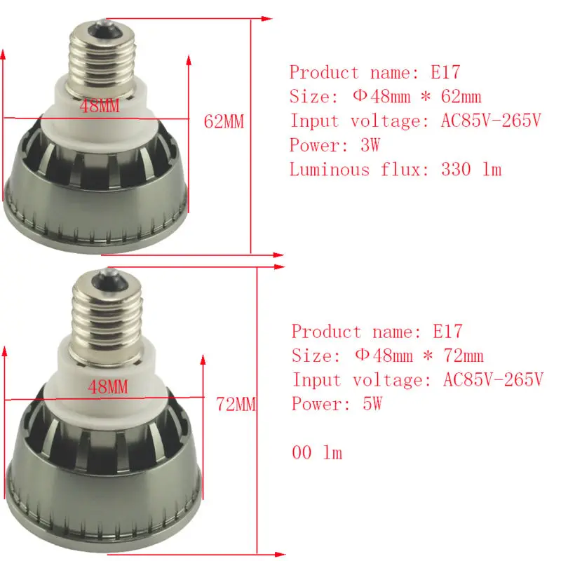 Светодиодная лампочка для прожектора с регулируемой яркостью Mr16 Gu10 Gu5.3 E14 E17 E27 E26 AC/DC12V 90 V-260 V светодиодные лампы на диодах Epistar Светодиодный прожектор лампы