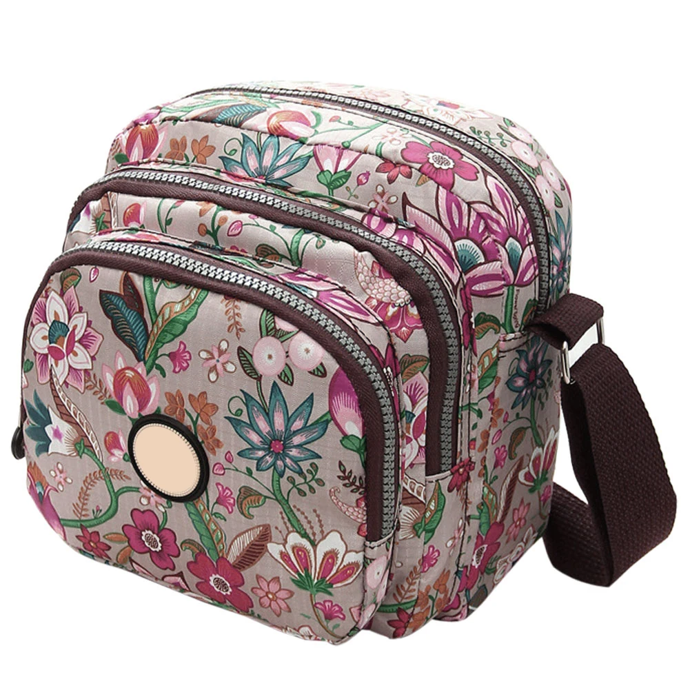 

Women Nylon Flower Printed Handbags bolsa Vintage Shoulder Bags Messenger Bags Brand Designer Mom Flap Light Crossbody tote