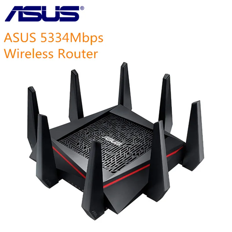 

ASUS RT-AC5300 5334Mbps Wireless Router AC5300 2.4GHz/5GHz Tri-Band MU-MIMO Gigabit Wifi Repeater Router PK Xiaomi Router