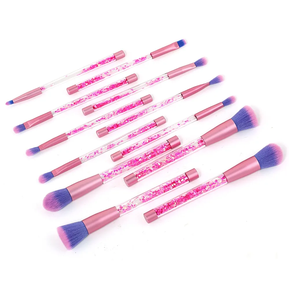 BBL 12 шт. Unquie Blingbling блестящий набор кистей для макияжа с кристаллами power Foundation Blush Eye растушевывание теней кисти для женщин