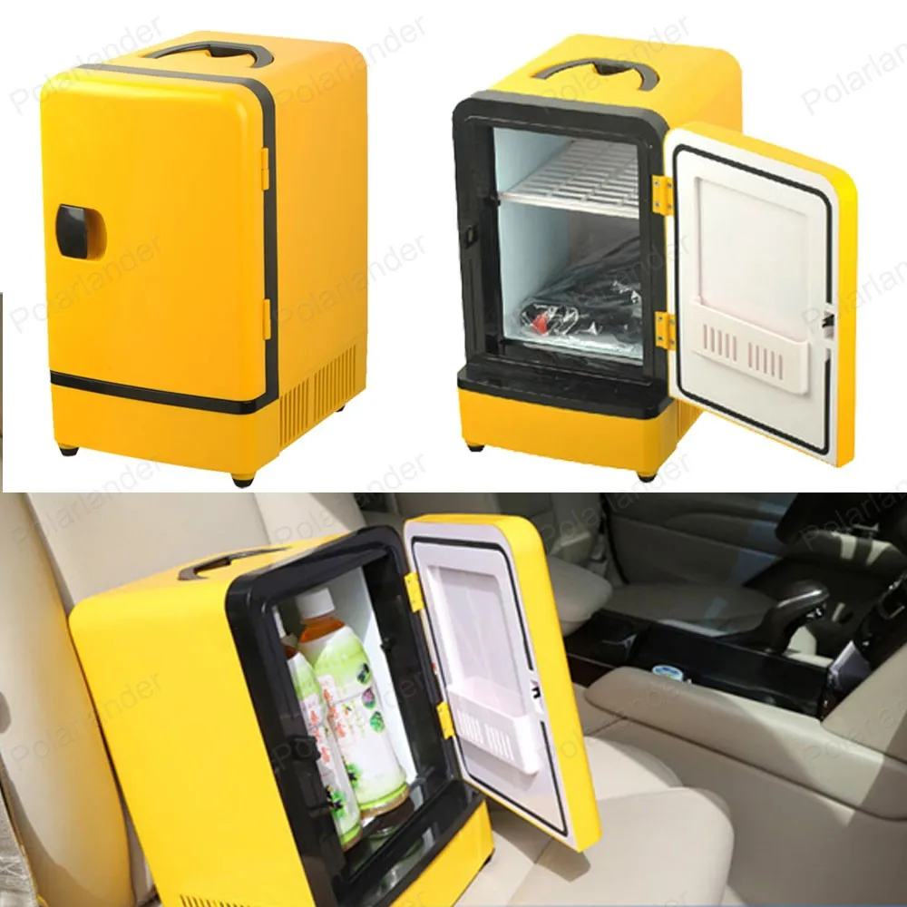 

Mini Portable Double Use 12V 7L Auto Refrigerator Car Fridge Multi-Function Warmer Travel Home Camping Cooler