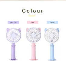 Hot sale Cute Handheld USB Fan Cooler Power Rechargeable Handheld Mini Fan USB Cooler Silent Desktop Rechargeable Battery