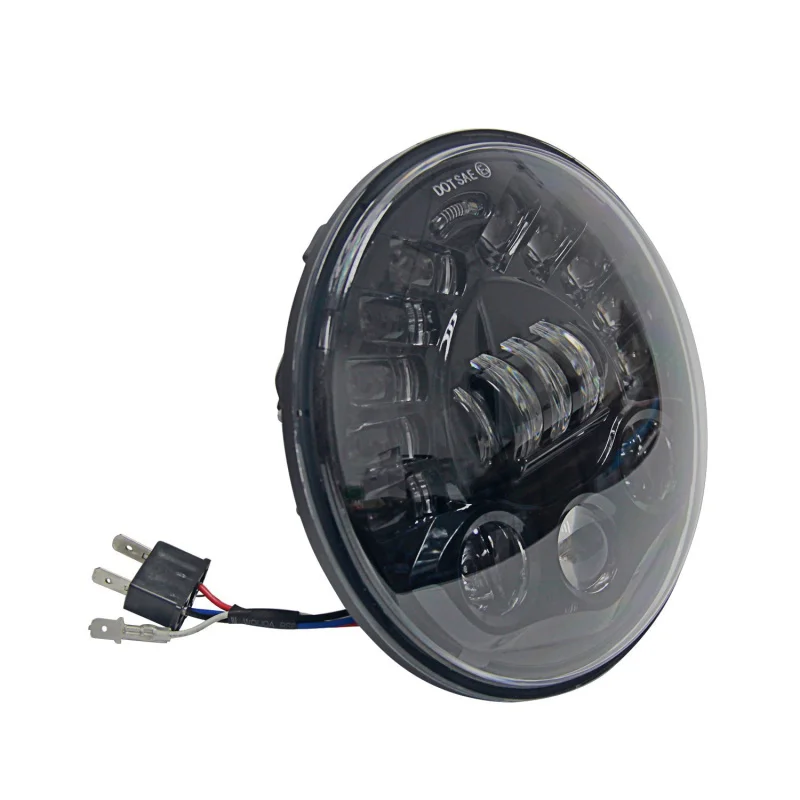 7 inch Round Motorcycle Led Projector Daymaker Adaptive Headlight High Low Beam For Harley BMW R NineT R9T LED Headlamp (16)
