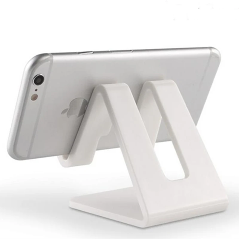 

abay Holder with Shock-proof Silicone Pad Strong Plastic Cell Phone Holder Stand Mount Universal Desk Holder Tablet Mobile *