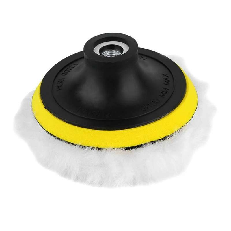 

5pcs Gross Polishing Buffing Pad Kit Tool with Drill Adapter Car Polisher Buffer