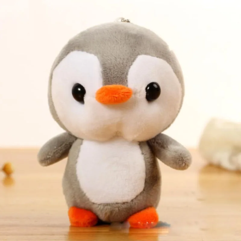 Маленький пингвин, маленькое плюшевое, мягкие игрушки, брелок для ключей, разноцветный Пингвин, плюшевые мягкие игрушки, 4 цвета, маленькие милые, прибл. 12 см
