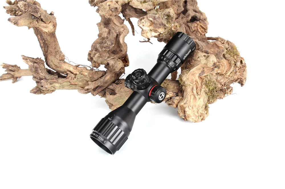 ohhunt Hunting Optics 3-9x32 AO Compact 12 Half Mil Dot Reticle Riflescopes Turrets Locking with Sun Shade Tactical Rifle Scope (10)