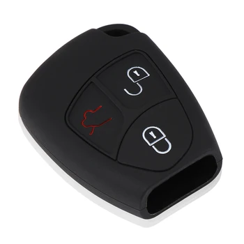 

3/4 Button Silicone Remote Key Case For Mercedes For Benz B C E ML S CLK CL Fob Cover Holder keyless entry protective