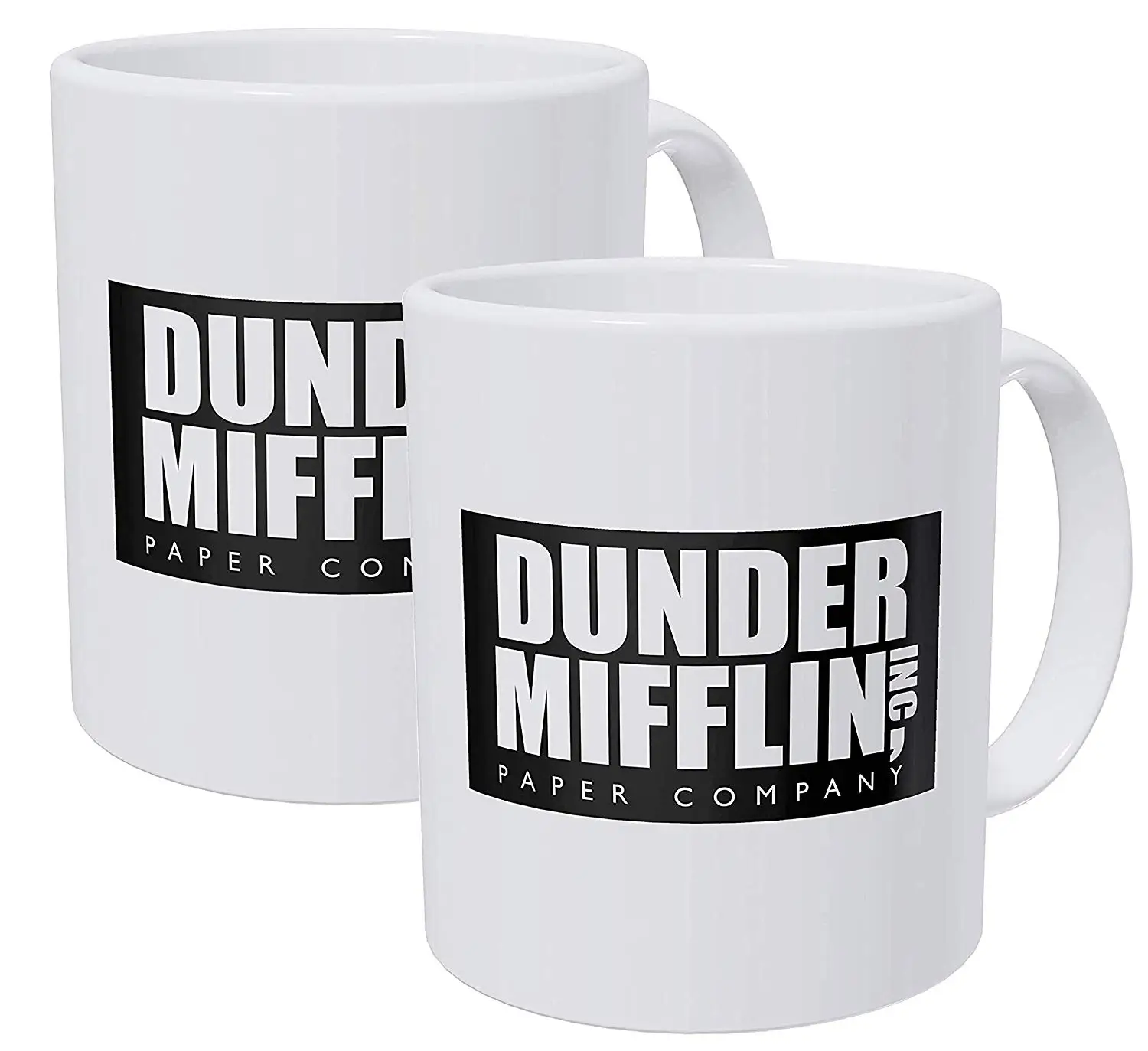 Набор из 2 забавных кофейных кружек Dunder Mifflin 11 унций для работы в офисе | Дом и сад