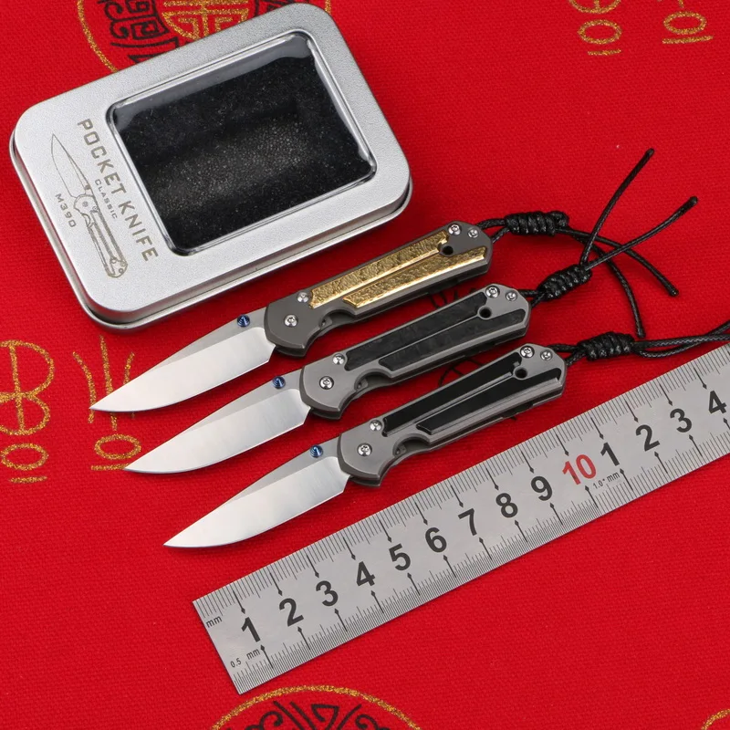 

Kevin John small sebenza 21 folding knife M390 blade TC4 Titanium handle outdoor camping hunting pocket fruit Knives EDC tools