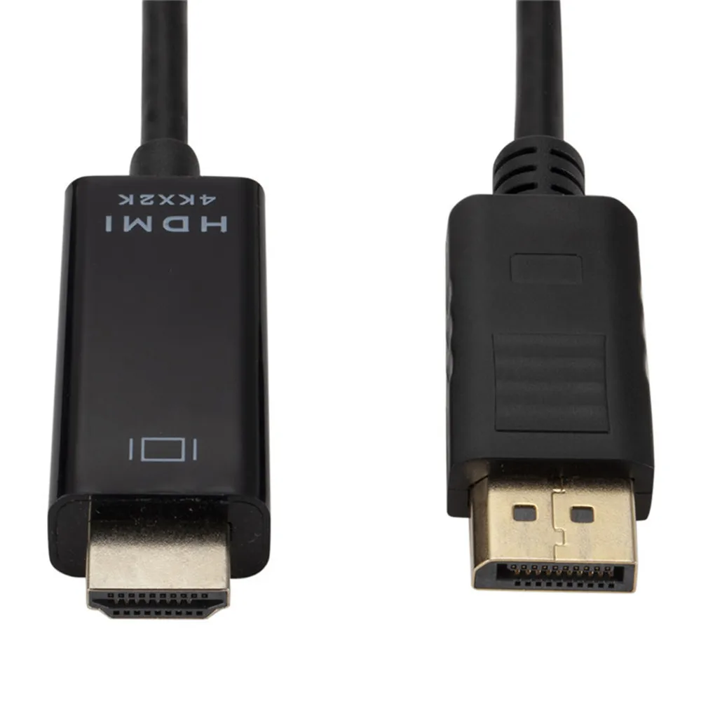 1,8 м 6 футов Дисплей порт HDMI кабель 4K x 2K позолоченный Дисплей порт Адаптер DP к HDMI кабель Шнур для MacBook Air Dell монитор