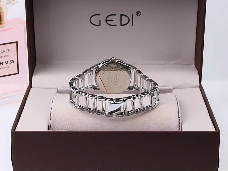 GEDI модные женские часы из розового золота, Топ люксовый бренд, женские кварцевые часы, 3 штуки, s-shock, Часы Relogio Feminino Hodinky