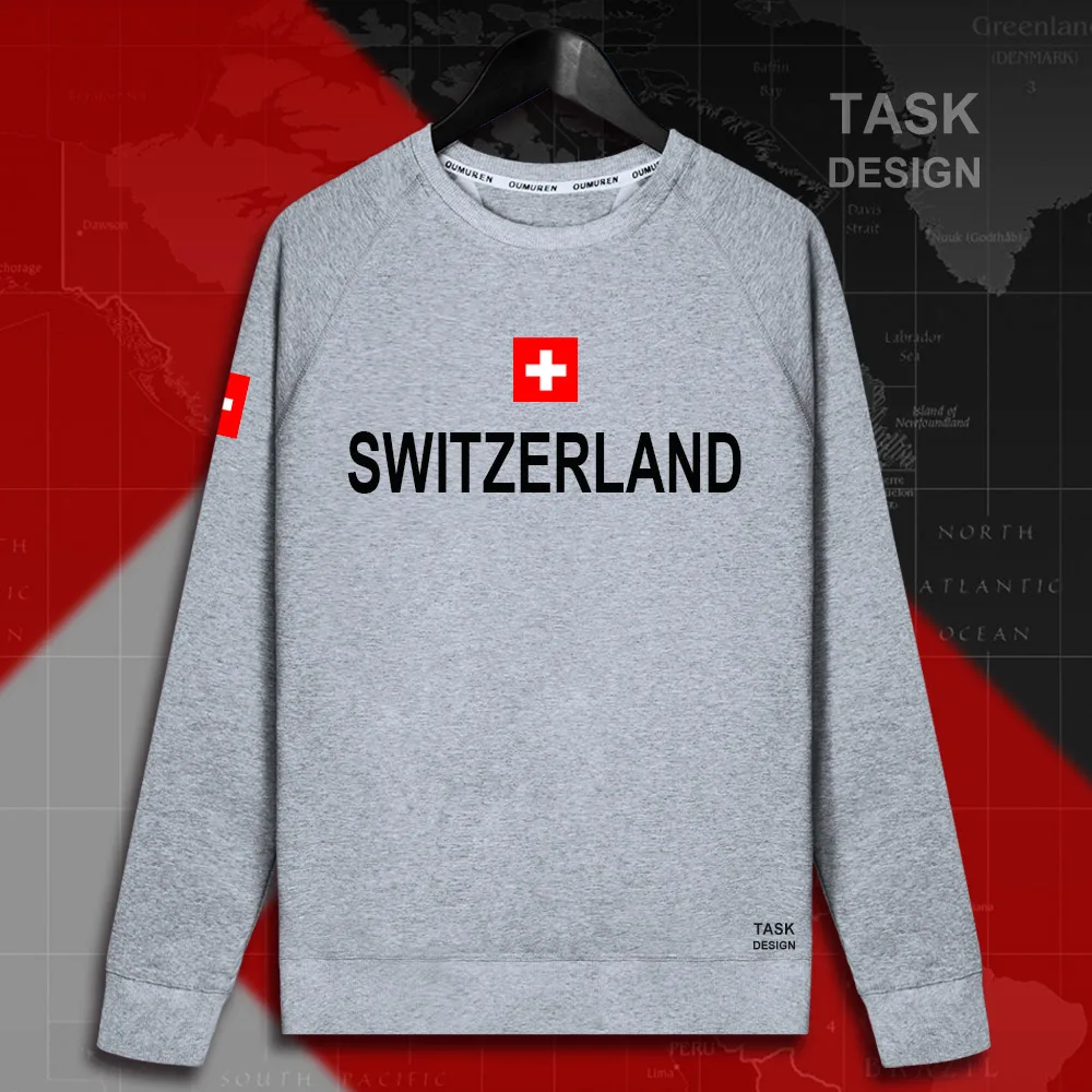 Swiss Confederation Switzerland CHE CH Confoederatio Helvetica мужские пуловеры с капюшоном, толстовки, Мужская толстовка, тонкая новая уличная одежда